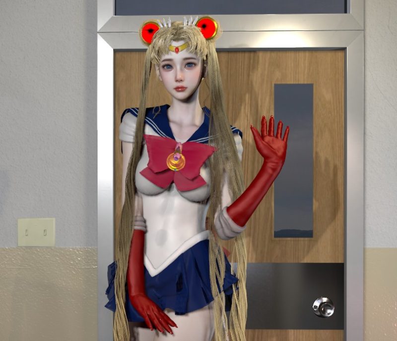 M-美少女战士qiaqia.水冰月月野兔-SK国风照相馆