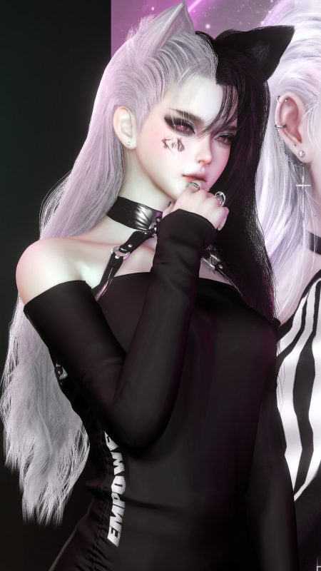 Y-永劫无间黑白狐狸-SK国风照相馆