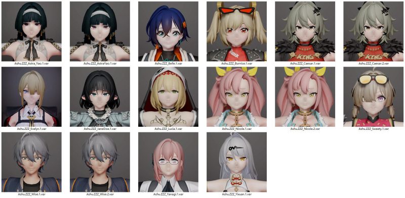 绝零区二次元人物-SK国风照相馆